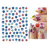 JMEOWIO 12 Sheets Spring Flower Nail Art Stickers Decals Self-Adhesive Pegatinas Uñas Leaf Floral Summer Nail Supplies Nail Art Design Decoration Accessories