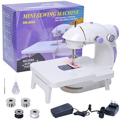 Mini Repairing Tailor Machine, Adjustable Crafting Mending Machine with Extension Table for Beginner Sewing, Children's & Pet Clothes, Crafts, Family Travel Use