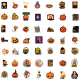 100Pcs Halloween Pumpkin Stickers,Vinyl Waterproof Stickers for Laptop,Bumper,Skateboard,Water Bottles,Computer,Phone, Funny Halloween Pumpkin Stickers for Kids Teens Adult (Halloween 100PCS Stickers)