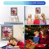 DIY 5D Christmas Diamond Painting Kits for Adults and Kids,16"X12"Anime Christmas Girl Round Full Drill Crystal Rhinestone Embroidery Cross Stitch Arts Craft Canvas for Home Wall Decor Gift