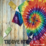 TIE DYE Toner 15 Colors, One-Step Tie Dye Kit for Kids and Adults, Tie dye for Fabrics, Tie Dye Party Kit 166 Pieces All Inclusive: Gloves, Rubber Bands, Covers, Aprons, Funnel, Guide and Carry Case