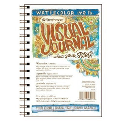 Strathmore ST460-55 5.5 in. x 8 in. Cold Press Wire Bound Watercolor Book - Case of 12