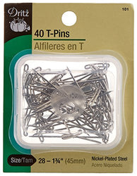 Dritz 40-Piece T Pins, 1-3/4-Inch
