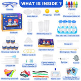Science Kit for Kids,36 Science Lab Experiments,Scientist Costume Role Play STEM Educational Learning Scientific Tools,Birthday Gifts and Toys for 4 5 6 7 8 9 10-12 Years Old Boys Girls Kids
