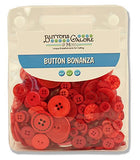 Buttons Galore Hand Dyed Buttons, Fire Engine Red