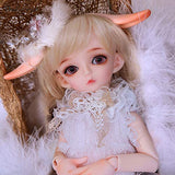 YIFAN BJD Doll 1/6, Female Ball Jointed Doll for Girls/Boys, Doll Dress-Up DIY Toys with Full Set Clothes Shoes Wig Hair Makeup, Best Gift for Kids - Cute Rabbit