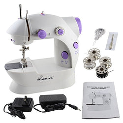 HAITRAL Sewing Machine Mini 2-Speed Double Thread, Double Speed, Portable Sewing Machine With Light