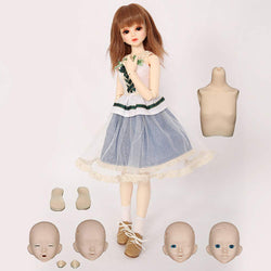 Clicked 1/4 Lusis BJD SD Doll Full Set 42Cm 16Inch Jointed Dolls Wig Skirt Makeup Shoes Surprise Gift Doll