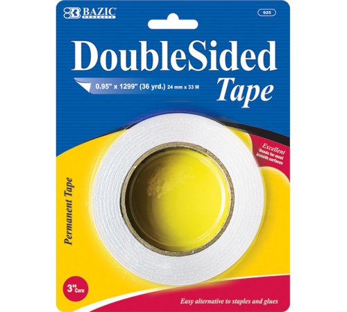 BAZIC Double Sided Tape, 0.95 x 36 Yards