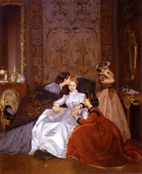 Artisoo The Reluctant Bride - Oil painting reproduction 30'' x 25'' - Auguste Toulmouche