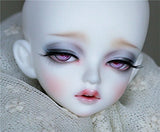 Zgmd 1/4 BJD Doll Ball Jointed Doll Mermaid Doll Head With Face Make Up Half Close Eyes