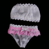 MagiDeal White Lace Tube Underwear Suit Clothes for 1/4 BJD SD MSD LUTS Dollfie Dolls Accessories