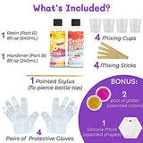PURPLE LADYBUG 16 oz Crystal Clear Epoxy Resin Kit (2x8 oz) for DIY Art & Crafts