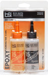 Bob Smith Industries Epoxy Variety, 5 Min. Quick-Cure, 15 Min. Mid-Cure, and 30 Min. Slow-Cure (Pack of 3) - with Make Your Day Paintbrushes