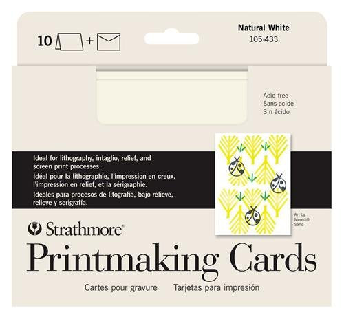 Strathmore STR-105-433 Printmaking Cards Full with Envelope (10 Pack)