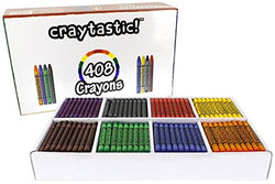408-Count Crayon Premium Class Pack, Best-Buy Assortment (8 colors, FULL SIZE 3.5 Inch) SAFETY TESTED COMPLIANT WITH ASTM D-4236