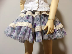 1/3 DOD, SD, BJD Doll Clothes Dress, Full-Skirt Lace Dress / Creamy-White / Free Gift for Christmas Sale