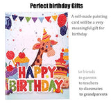 Birthday Card Making Kits, 5 D Diamond Painting for Kids Craft Hobby Supplies,, 6 Packs