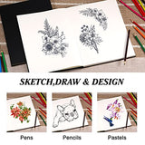 Sketchbook - Art Sketchbooks, 9" x 12" Inches Hardcover Sketch book, 46 Sheets, Sketchbook for Drawing, Sketching, and Journal, Double Sided Texture for Kids, Teens, Adults, Artist Pro, Amateurs