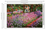 MOSAIKO, Premium Quality Diamond Painting Kit for Adults - Big Size 16x24 inch Extra Large - 5D Full Drill Square DIY Impressionist Art Series Claude Monet The Artist Garden