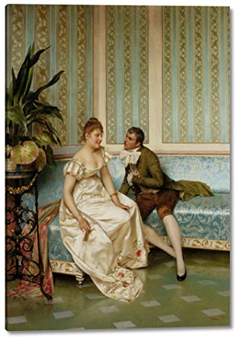 La Proposition by Frederic Soulacroix - 13" x 18" Gallery Wrap Giclee Canvas Print - Ready to Hang