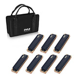 Pyle Professional Brass Metal Covered 10 Hole 7 Piece Diatonic Harmonica Kit - Blues Harp Set Includes Storage Case and Polishing Cloth - Key of C -Great for Pro, Beginner Lessons or Band - PHARM48ST