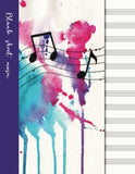Blank sheet music: Music manuscript paper / staff paper / perfect-bound notebook for composers, musicians, songwriters, teachers and students - 100 ... splashes cover (Music lover’s notebooks)