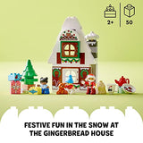 LEGO DUPLO Town Santa's Gingerbread House 10976 Building Toy Set for Kids, Toddler Boys and Girls Ages 2+ (50 Pieces)