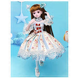 Girl Gift Doll 1/3 Dolls 23.6 Inch 19 Joint Ball Jointed Dolls Full Set Can Be Changed Makeup Dress DIY Best Birthday Xmas Gifts HMYH