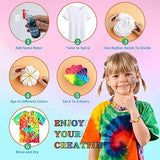 26 Colors Fabric Tie Dye Kit for Party, Gathering, User-Friendly, Add Water Only for Family Friends Group Party Supplies