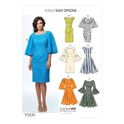 Vogue Patterns Misses' Princess Seam Dresses, 14-16-18-20-22", Green