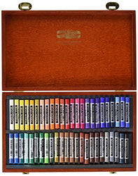 KOH-I-NOOR TOISON D'OR 8596 Artist's Soft Pastels in Wooden Box (Pack of 48)