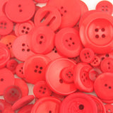 Buttons Galore Hand Dyed Buttons, Fire Engine Red