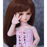MEESock Exquisite Girl BJD Doll 1/6 SD Dolls 10.2 Inch Ball Jointed Doll DIY Toys, Suitable for People Over 14 Years Old, wiht Clothes Shoes Wig Makeup