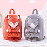 Lazada Toddler Backpack for Kids Girl Toys Fox Animal Plush Backpacks Baby Girl Gifts Age 2+ Brown