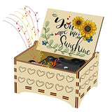 JYPLKCMT You are My Sunshine Wind Up Music Box,Laser Engraving Personalized Music Box, Gifts for Birthday/Christmas/Valentine's Day/Thanksgiving/Anniversary/Mothers Day