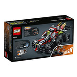 LEGO 42072 Technic Whack Racing Car Toy with Powerful Pull-Back Motor, High-Speed Action Vehicles Building Set