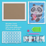 AllWenTo Easy 5D Panda Diamond Painting Kit for Kids Beginners Diamond Art Kits for Boys&Girls Painting Accessories Tools Gem Art Painting kit Diamond Art for Kids Ages 6-8-12+