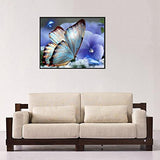 LitterPrince 1Pc Partial Drill Blue Butterfly 5D Diamond Painting DIY Arts Craft for Home Wall Decor