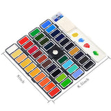Watercolor Paint Set - 38 Assorted Colors Professional Travel Mini Portable Pocket Watercolor Field Sketch Set for Artist, Kids & Adults Field Sketch Outdoor Painting