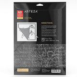 Arteza Graphite Transfer Paper, 9 X 13", 60 Sheets (Grey)