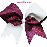 Ribbon for Crafts - HipGirl Glitter Sparkle Ribbon for Hair Bows, Cheer Bows, Dance, Floral