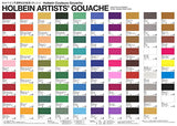 Holbain Artists' Gouache 12color set G711 15ml (No.5)