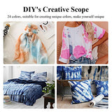 DIY Tie Dye Kits, 24 Colors Fabric Dye Kit for Kids Adults Tie Dye Supplies for Party Gift (24 Colors)