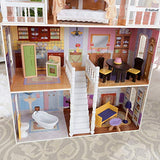 KidKraft Savannah Wooden Dollhouse, Over 4 Feet Tall with Porch Swing and 14 Accessories ,Gift for Ages 3+