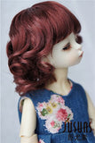 JD164 6-7inch YOSD Charming Curly Doll Wigs 1/6 Synthetic Mohair BJD Accessories (Wine red)