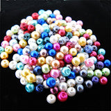 TOAOB 200pcs 4mm Tiny Satin Luster Glass Pearl Beads Round Loose Beads Wholesale Multi Color for