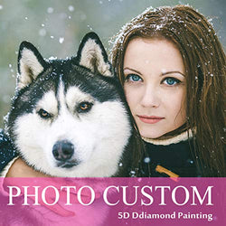 Custom Diamond Painting Kits Full Drill for Adults，Personalized Photo Customized Diamond Painting，Private Custom Your Own Picture (Square Drill, 11.7x15.8inch/30x40cm)