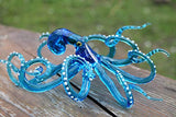 Blown Glass Octopus, Glass Octopus, Glass, Octopus, Ocean, Octopus Sculpture, Squid, Kraken, Cephalopod, Blown Glass, Octopus Figurine