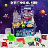 Original Stationery Dino Galaxy Slime Kit for Boys, Glow in The Dark Slime Kit with Dino Toys & Awesome Add-Ins, Fun Slime Making Kit & Xmas Gift Idea